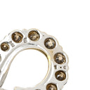 ノンブランド NON BRAND ホワイトゴールド K18WG ダイヤモンド ペンダントトップ Au750 18K 18金 ネックレストップ ブラウン ダイヤ 10P 10粒 ドロップ しずく 1.0ct