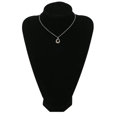 ノンブランド NON BRAND ホワイトゴールド K18WG ダイヤモンド ペンダントトップ Au750 18K 18金 ネックレストップ ブラウン ダイヤ 10P 10粒 ドロップ しずく 1.0ct