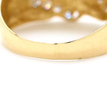 ノンブランド NON BRAND ダイヤ リング イエローゴールド K18YG ダイヤモンド リング 指輪 Au750 18K 18金 ダイヤモンド 13号