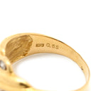 ノンブランド NON BRAND ダイヤ リング イエローゴールド K18YG ダイヤモンド リング 指輪 Au750 18K 18金 ダイヤモンド 13号