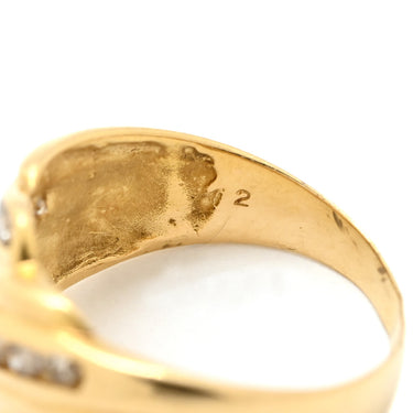 ノンブランド NON BRAND ダイヤ リング イエローゴールド K18YG ダイヤモンド リング 指輪 Au750 18K 18金 ダイヤモンド 13号