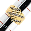 ノンブランド NON BRAND ダイヤ リング イエローゴールド K18YG ダイヤモンド リング 指輪 Au750 18K 18金 ダイヤモンド 13号