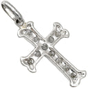 ノンブランド NON BRAND クロス ダイヤモンド 0.50ct プラチナシルバー Pt ダイヤモンド ペンダントトップ 11石 11P 十字架 ネックレストップ ペンダントヘッド プラチナ