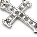 ノンブランド NON BRAND クロス ダイヤモンド 0.50ct プラチナシルバー Pt ダイヤモンド ペンダントトップ 11石 11P 十字架 ネックレストップ ペンダントヘッド プラチナ