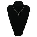 ノンブランド NON BRAND クロス ダイヤモンド 0.50ct プラチナシルバー Pt ダイヤモンド ペンダントトップ 11石 11P 十字架 ネックレストップ ペンダントヘッド プラチナ