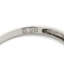 ノンブランド NON BRAND ダイヤモンド 0.20ct リング プラチナシルバー Pt900 ダイヤモンド リング 指輪 1P 1粒 1石 ブリリアントカット プラチナ 7号