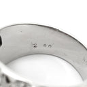 ノンブランド NON BRAND ラティス ダイヤリング ホワイトゴールド K14WG ダイヤモンド ルビー リング 指輪 WG 14K ダイヤモンド ルビー フラワークラスター 16号