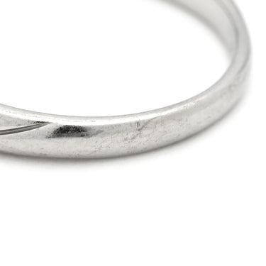 ノンブランド NON BRAND ダイヤリング プラチナシルバー Pt950 ダイヤモンド リング 指輪 5P 5石 5粒 イニシャル刻印あり 9.5号