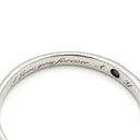 ノンブランド NON BRAND ダイヤリング プラチナシルバー Pt950 ダイヤモンド リング 指輪 5P 5石 5粒 イニシャル刻印あり 9.5号