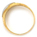 ノンブランド NON BRAND ダイヤリング イエローゴールド×プラチナシルバー K18YG Pt900 ダイヤモンド リング 指輪 Pt900 イエローゴールド プラチナ コンビ 1P 1粒ダイヤ 菱形 ひし型 16号