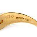 ノンブランド NON BRAND ダイヤリング イエローゴールド×プラチナシルバー K18YG Pt900 ダイヤモンド リング 指輪 Pt900 イエローゴールド プラチナ コンビ 1P 1粒ダイヤ 菱形 ひし型 16号