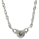 ノンブランド NON BRAND ダイヤ ペンダント プラチナシルバー Pt900 ダイヤモンド Pt850(チェーン) ネックレス プラチナム 3P 3石 3粒 ラインストーン トリロジー