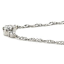 ノンブランド NON BRAND ダイヤ ペンダント プラチナシルバー Pt900 ダイヤモンド Pt850(チェーン) ネックレス プラチナム 3P 3石 3粒 ラインストーン トリロジー