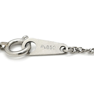 ノンブランド NON BRAND ダイヤ ペンダント プラチナシルバー Pt900 ダイヤモンド Pt850(チェーン) ネックレス プラチナム 3P 3石 3粒 ラインストーン トリロジー