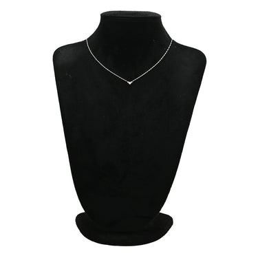 ノンブランド NON BRAND ダイヤ ペンダント プラチナシルバー Pt900 ダイヤモンド Pt850(チェーン) ネックレス プラチナム 3P 3石 3粒 ラインストーン トリロジー