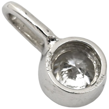 ノンブランド NON BRAND プラチナシルバー Pt900 ダイヤモンド ペンダントトップ プラチナム ペンダントヘッド 1P 1粒ダイヤ チャーム 小ぶり ネックレストップ 0.24ct