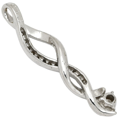 ノンブランド NON BRAND ダイヤモンド 0.16ct ホワイトゴールド K18WG ダイヤモンド ペンダントトップ ツイスト 18金 18K 750 WG ペンダントヘッド ネックレストップ チャーム