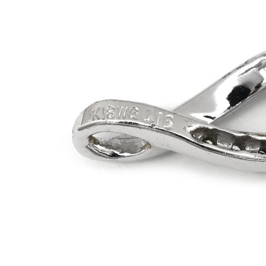 ノンブランド NON BRAND ダイヤモンド 0.16ct ホワイトゴールド K18WG ダイヤモンド ペンダントトップ ツイスト 18金 18K 750 WG ペンダントヘッド ネックレストップ チャーム