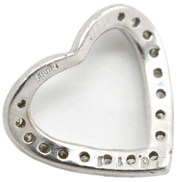 ノンブランド NON BRAND ホワイトゴールド K18WG ダイヤモンド ペンダントトップ ペンダントヘッド Au750 18K 18金 WG ダイヤ オープンハート