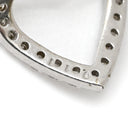 ノンブランド NON BRAND ホワイトゴールド K18WG ダイヤモンド ペンダントトップ ペンダントヘッド Au750 18K 18金 WG ダイヤ オープンハート