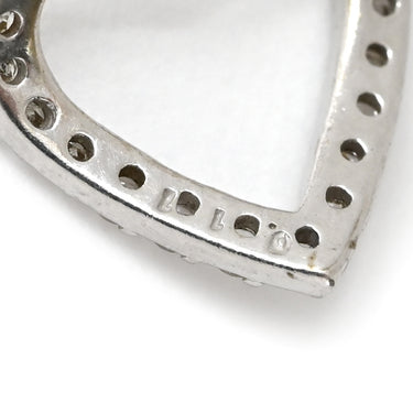 ノンブランド NON BRAND ホワイトゴールド K18WG ダイヤモンド ペンダントトップ ペンダントヘッド Au750 18K 18金 WG ダイヤ オープンハート