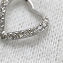 ノンブランド NON BRAND ホワイトゴールド K18WG ダイヤモンド ペンダントトップ ペンダントヘッド Au750 18K 18金 WG ダイヤ オープンハート