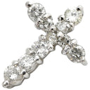 ノンブランド NON BRAND クロス ダイヤ プラチナシルバー Pt900 ダイヤモンド ペンダントトップ 十字架 ネックレストップ