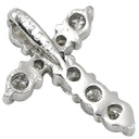 ノンブランド NON BRAND クロス ダイヤ プラチナシルバー Pt900 ダイヤモンド ペンダントトップ 十字架 ネックレストップ