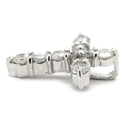 ノンブランド NON BRAND クロス ダイヤ プラチナシルバー Pt900 ダイヤモンド ペンダントトップ 十字架 ネックレストップ