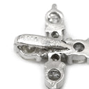 ノンブランド NON BRAND クロス ダイヤ プラチナシルバー Pt900 ダイヤモンド ペンダントトップ 十字架 ネックレストップ
