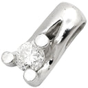 ノンブランド NON BRAND プラチナシルバー Pt850 ダイヤモンド ペンダントトップ Pt850 プラチナム ペンダントヘッド ダイヤ 1P 1粒