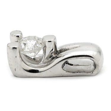 ノンブランド NON BRAND プラチナシルバー Pt850 ダイヤモンド ペンダントトップ Pt850 プラチナム ペンダントヘッド ダイヤ 1P 1粒