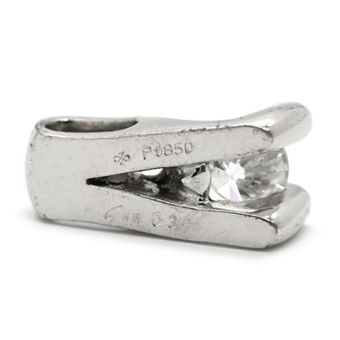 ノンブランド NON BRAND プラチナシルバー Pt850 ダイヤモンド ペンダントトップ Pt850 プラチナム ペンダントヘッド ダイヤ 1P 1粒