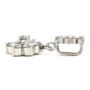 ノンブランド NON BRAND ダイヤモンド 0.50ct フラワーモチーフ プラチナシルバー Pt900 ダイヤモンド ペンダントトップ 9石 9P 9粒 花 ペンダントヘッド ネックレストップ チャーム Pt900