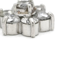 ノンブランド NON BRAND ダイヤモンド 0.50ct フラワーモチーフ プラチナシルバー Pt900 ダイヤモンド ペンダントトップ 9石 9P 9粒 花 ペンダントヘッド ネックレストップ チャーム Pt900