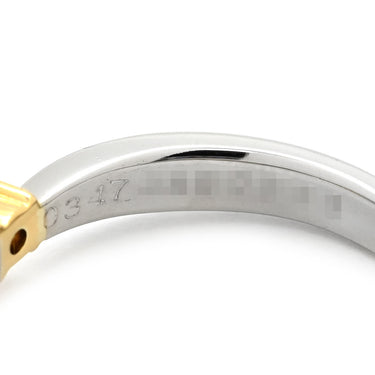 ノンブランド NON BRAND ダイヤリング プラチナシルバー Pt900 K18 ダイヤモンド リング 指輪 3P 3石 3粒 11号