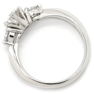 ノンブランド NON BRAND ダイヤリング プラチナシルバー Pt900 ダイヤモンド リング 指輪 3P 3石 3粒 4号