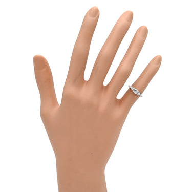 ノンブランド NON BRAND ダイヤリング プラチナシルバー Pt900 ダイヤモンド リング 指輪 3P 3石 3粒 4号