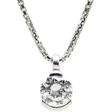 ノンブランド NON BRAND ダイヤ ペンダント プラチナシルバー Pt850 ダイヤモンド ネックレス プラチナム 1P 1石 1粒 ドロップ しずくモチーフ 雫