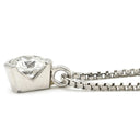 ノンブランド NON BRAND ダイヤ ペンダント プラチナシルバー Pt850 ダイヤモンド ネックレス プラチナム 1P 1石 1粒 ドロップ しずくモチーフ 雫