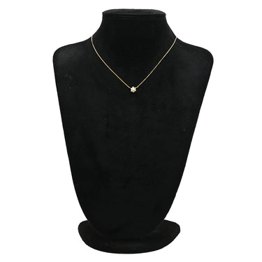 ノンブランド NON BRAND ダイヤペンダント イエローゴールド K18YG ダイヤモンド ネックレス 18K 7P 7石 7粒 ダイヤモンド フラワーモチーフ