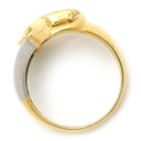 ノンブランド NON BRAND ダイヤ リング イエローゴールド×シルバー K18YG Pt850 ダイヤモンド リング 指輪 Au750 18K 18金 YG×Pt850 コンビ バゲットカット 12号