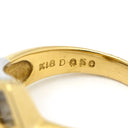 ノンブランド NON BRAND ダイヤ リング イエローゴールド×シルバー K18YG Pt850 ダイヤモンド リング 指輪 Au750 18K 18金 YG×Pt850 コンビ バゲットカット 12号