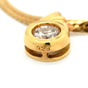 ノンブランド NON BRAND ダイヤペンダント イエローゴールド K18YG ダイヤモンド ネックレス 18K 1P 1石 1粒 ダイヤモンド 0.28ct スネークチェーン