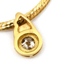 ノンブランド NON BRAND ダイヤペンダント イエローゴールド K18YG ダイヤモンド ネックレス 18K 1P 1石 1粒 ダイヤモンド 0.28ct スネークチェーン