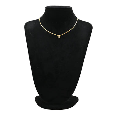 ノンブランド NON BRAND ダイヤペンダント イエローゴールド K18YG ダイヤモンド ネックレス 18K 1P 1石 1粒 ダイヤモンド 0.28ct スネークチェーン