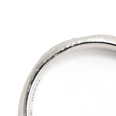 ノンブランド NON BRAND ダイヤモンド 0.025ct プラチナシルバー Pt950 ダイヤモンド リング 指輪 デザインリング カーブリング 名前刻印入り プラチナ 11号