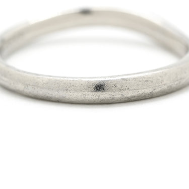 ノンブランド NON BRAND ダイヤモンド 0.025ct プラチナシルバー Pt950 ダイヤモンド リング 指輪 デザインリング カーブリング 名前刻印入り プラチナ 11号