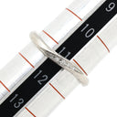 ノンブランド NON BRAND ダイヤモンド 0.025ct プラチナシルバー Pt950 ダイヤモンド リング 指輪 デザインリング カーブリング 名前刻印入り プラチナ 11号