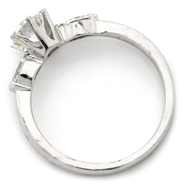 ノンブランド NON BRAND ダイヤリング プラチナシルバー Pt900 ダイヤモンド リング 指輪 3P 3石 3粒 ダイヤモンド 8.5号